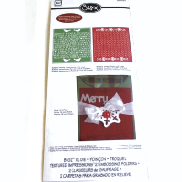 Sizzix BIGZ XL Metal Die & Embossing Folders - Picture 1 of 3